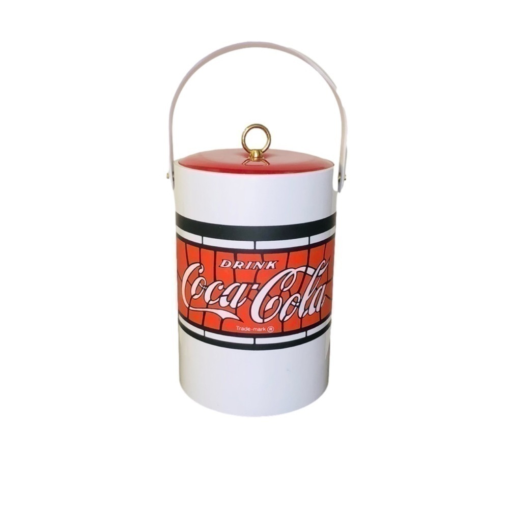 VINTAGE COCA COLA Cooler Ice Bucket  Coke Red and White